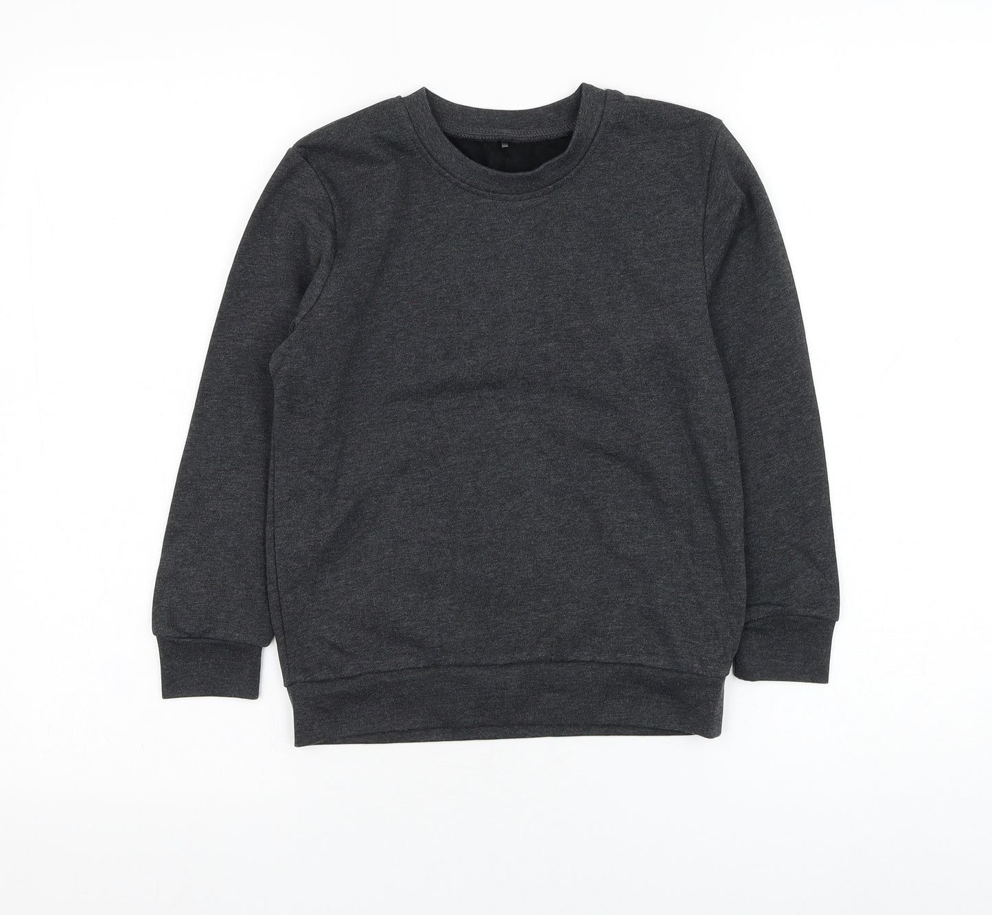 George Boys Grey  Cotton Pullover Sweatshirt Size 7-8 Years  Pullover