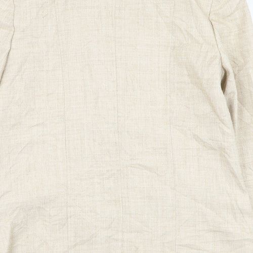 EWM Womens Beige   Jacket Blazer Size 12