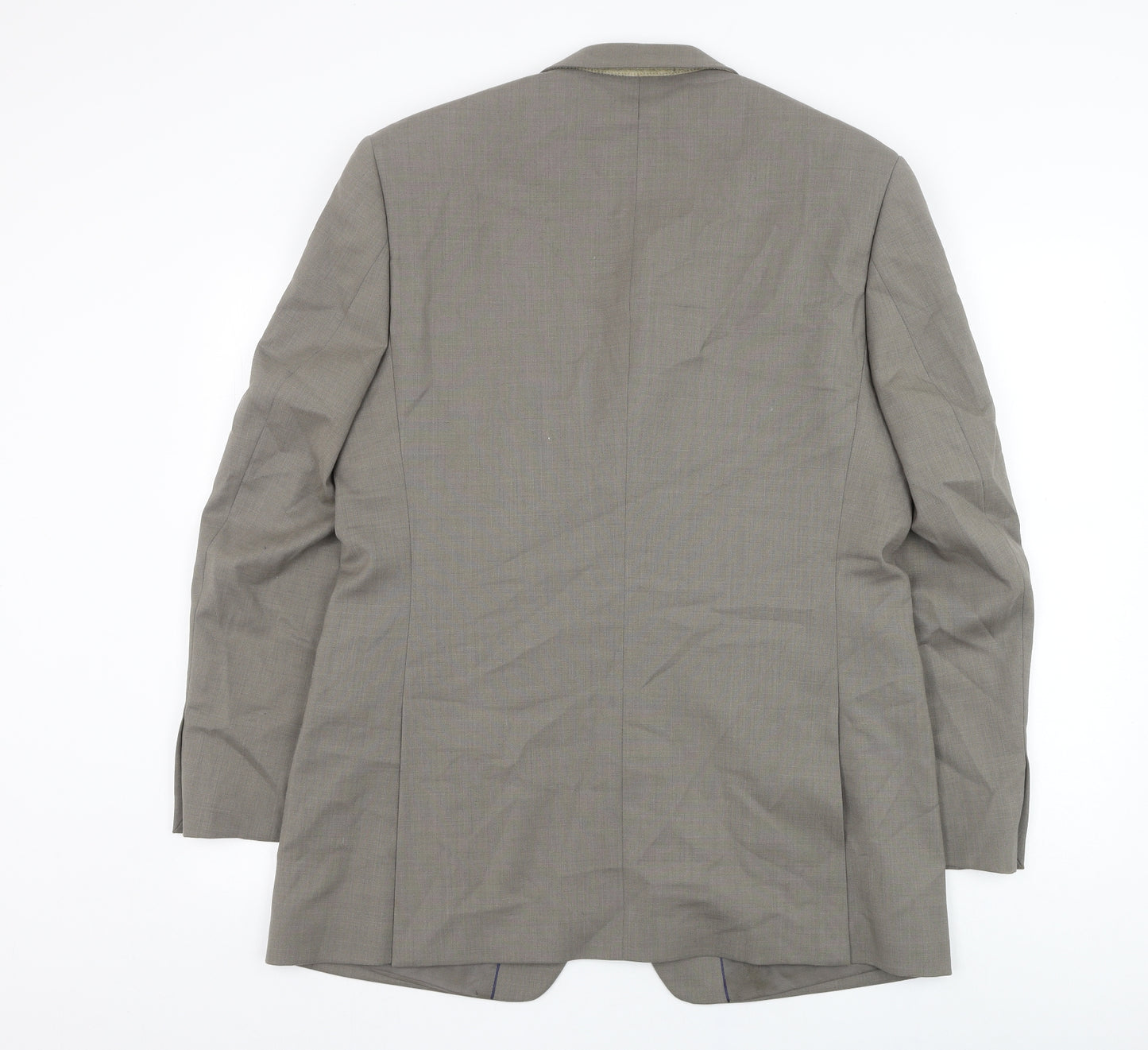 Burton Mens Grey  Viscose Jacket Suit Jacket Size 40