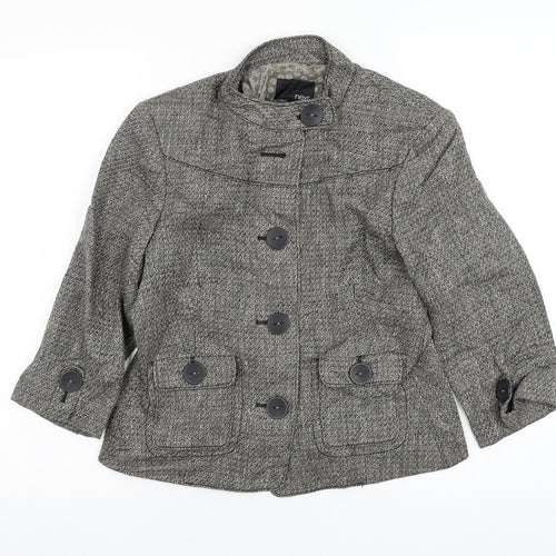 NEXT Womens Grey   Jacket Blazer Size 12  Button