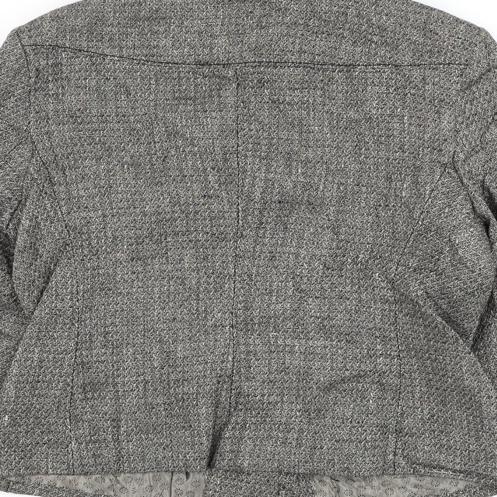 NEXT Womens Grey   Jacket Blazer Size 12  Button