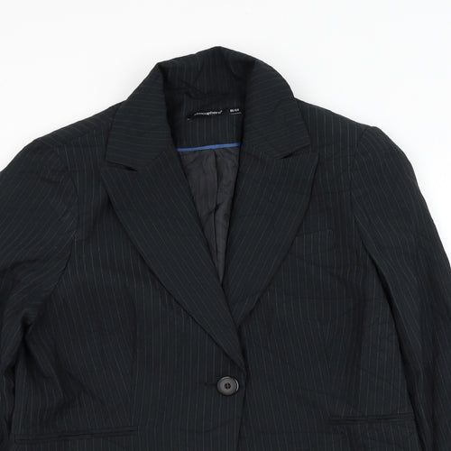 Atmosphere Womens Blue Striped  Jacket Blazer Size 16  Button