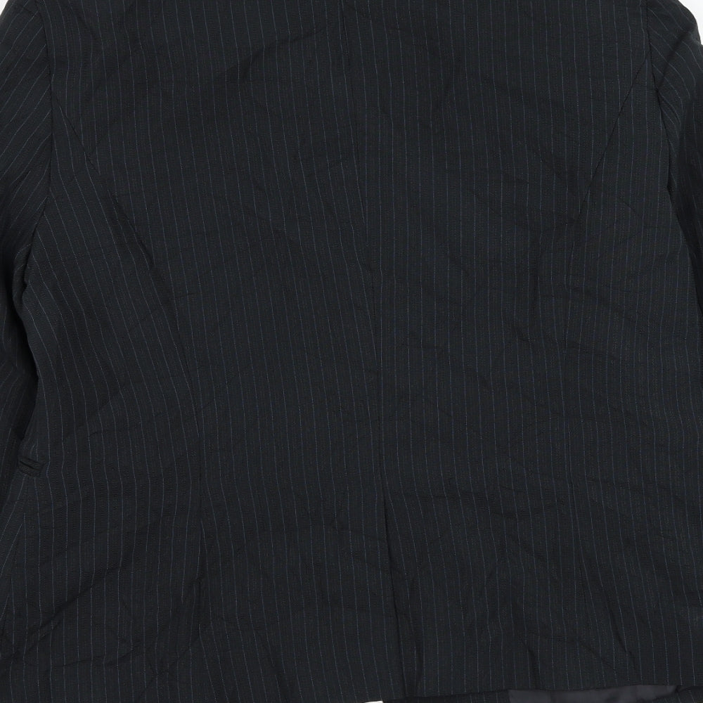 Atmosphere Womens Blue Striped  Jacket Blazer Size 16  Button