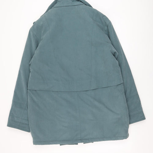 BHS Womens Blue   Parka Coat Size 16  Zip