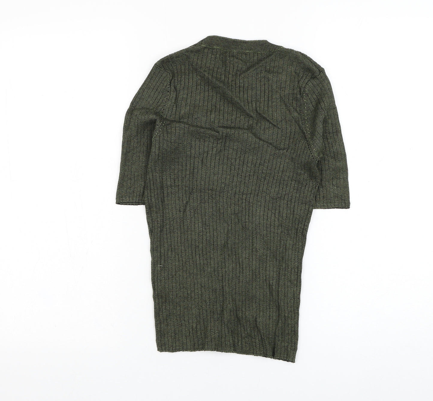 River Island Womens Green Round Neck  Viscose Pullover Jumper Size 10