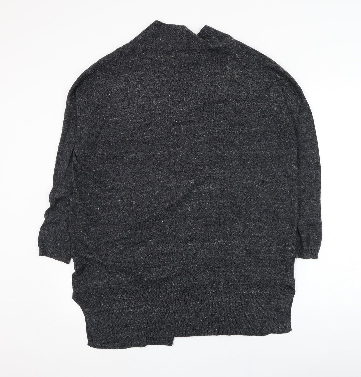 Atmosphere Womens Grey Square Neck  Cotton Cardigan Jumper Size 8