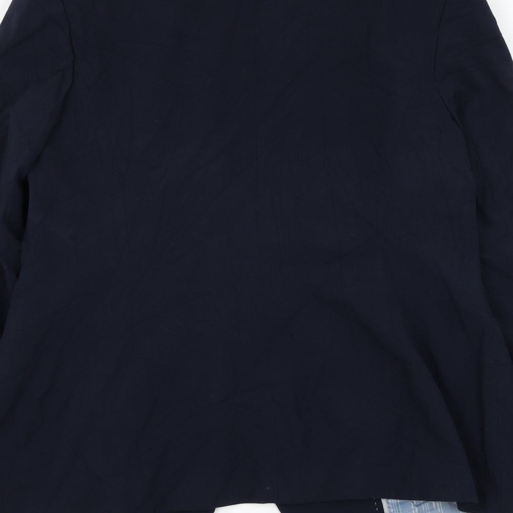 Marks and Spencer Womens Blue   Jacket Blazer Size 14  Button