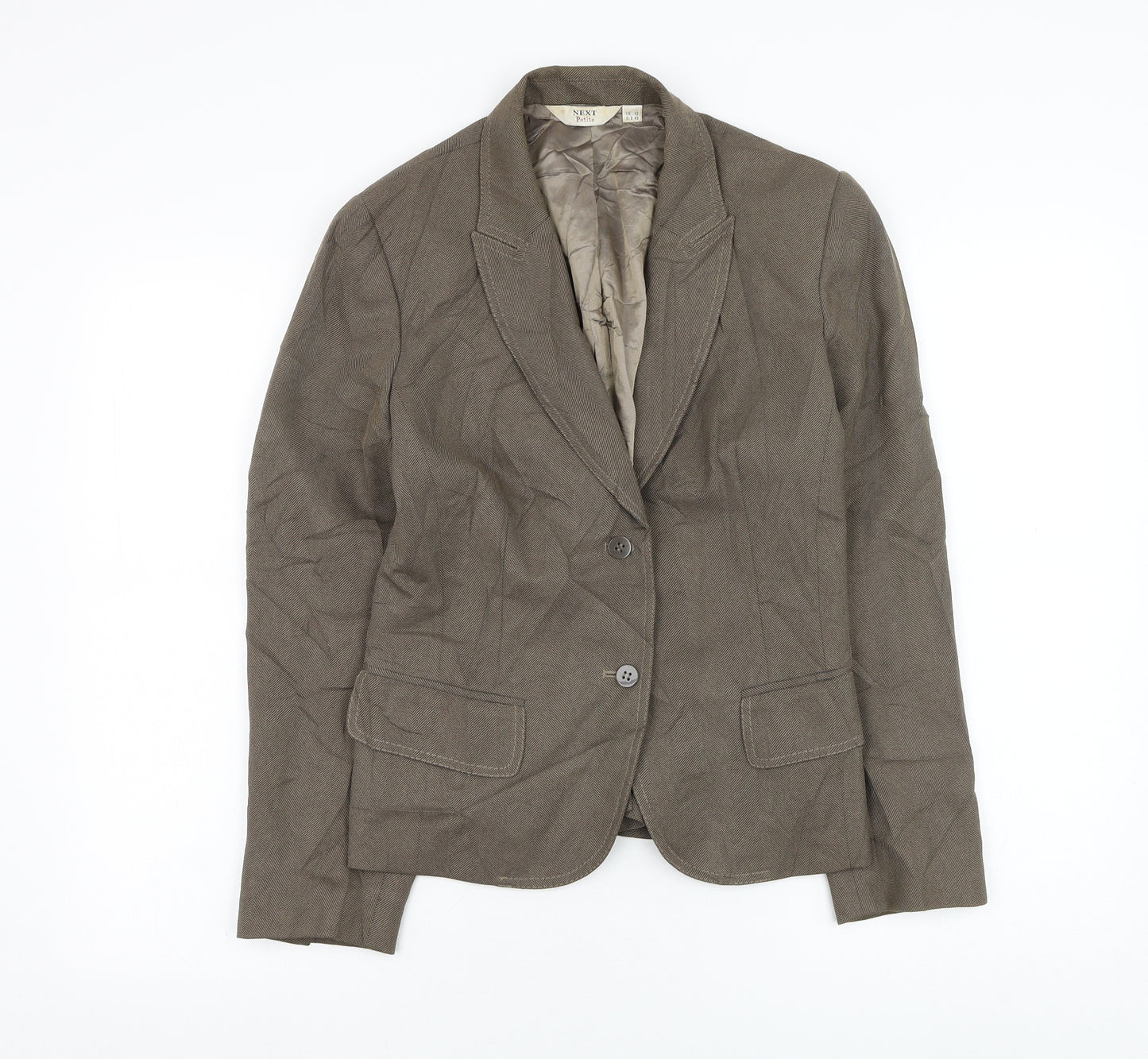 NEXT Womens Brown   Jacket Blazer Size 12  Button