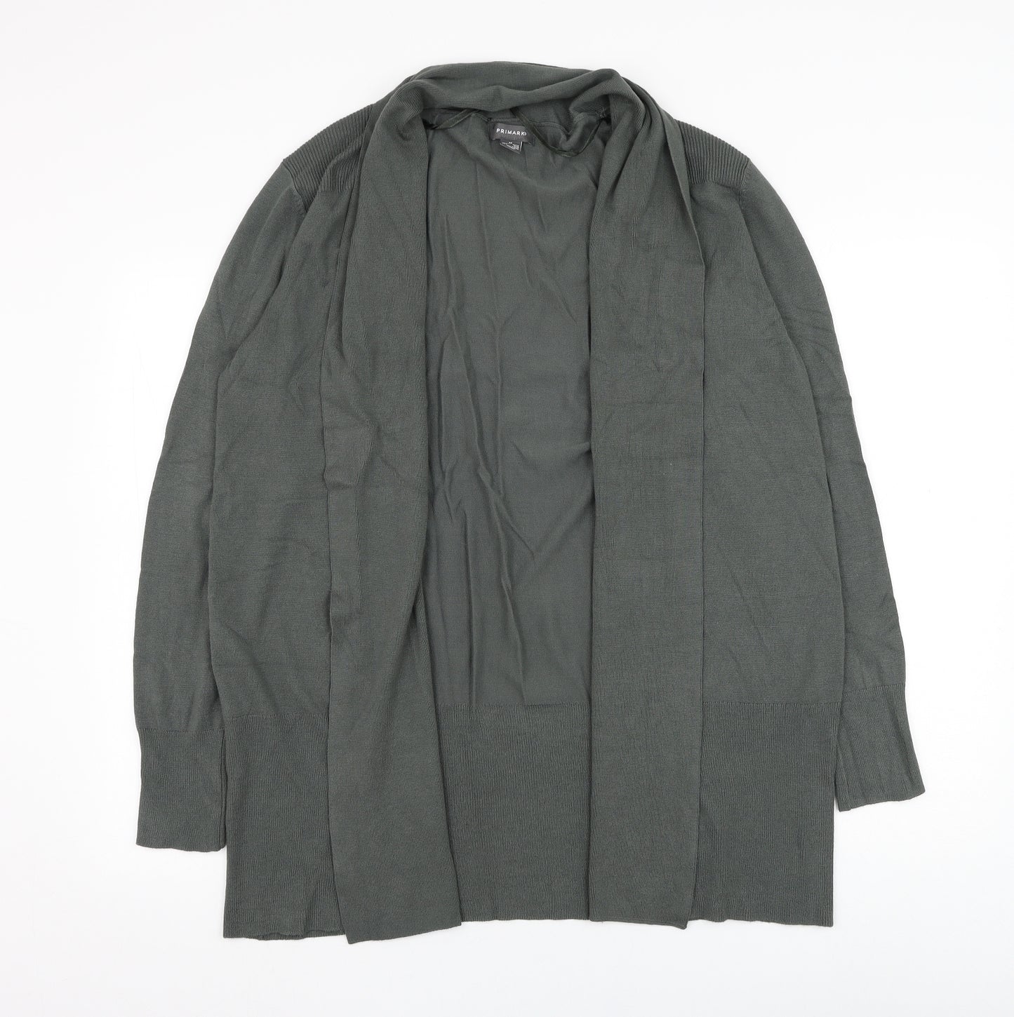 Primark Womens Green Square Neck  Viscose Cape Jumper Size 12