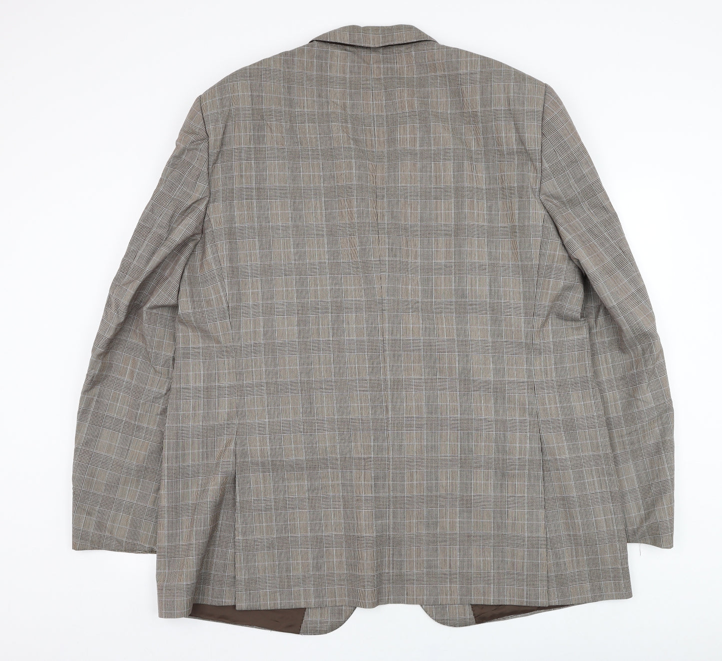 Cerruti Mens Brown Check Wool Jacket Suit Jacket Size 46