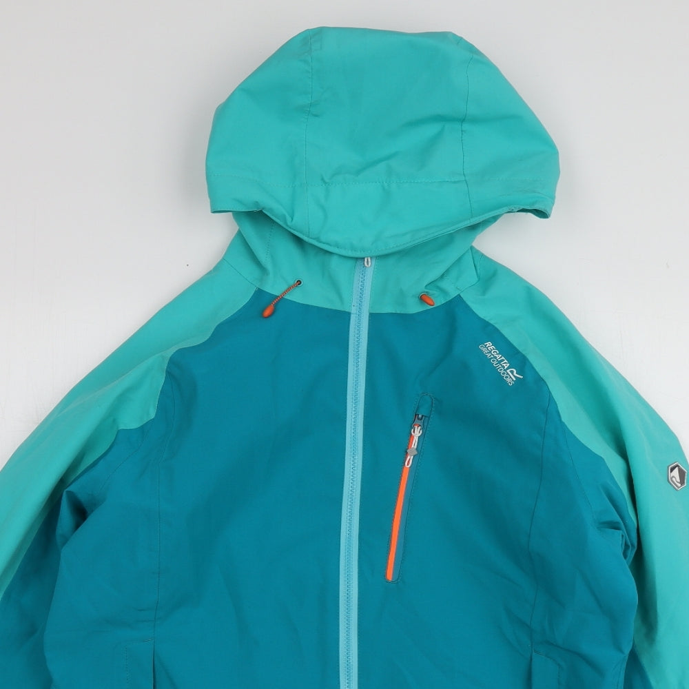 Regatta Womens Blue   Rain Coat Jacket Size 14