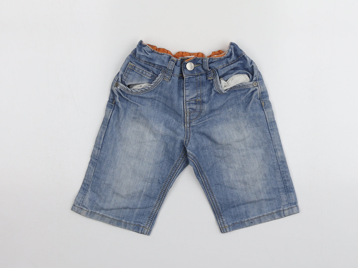 Dunnes Stores Boys Blue  Cotton Bermuda Shorts Size 2-3 Years  Regular