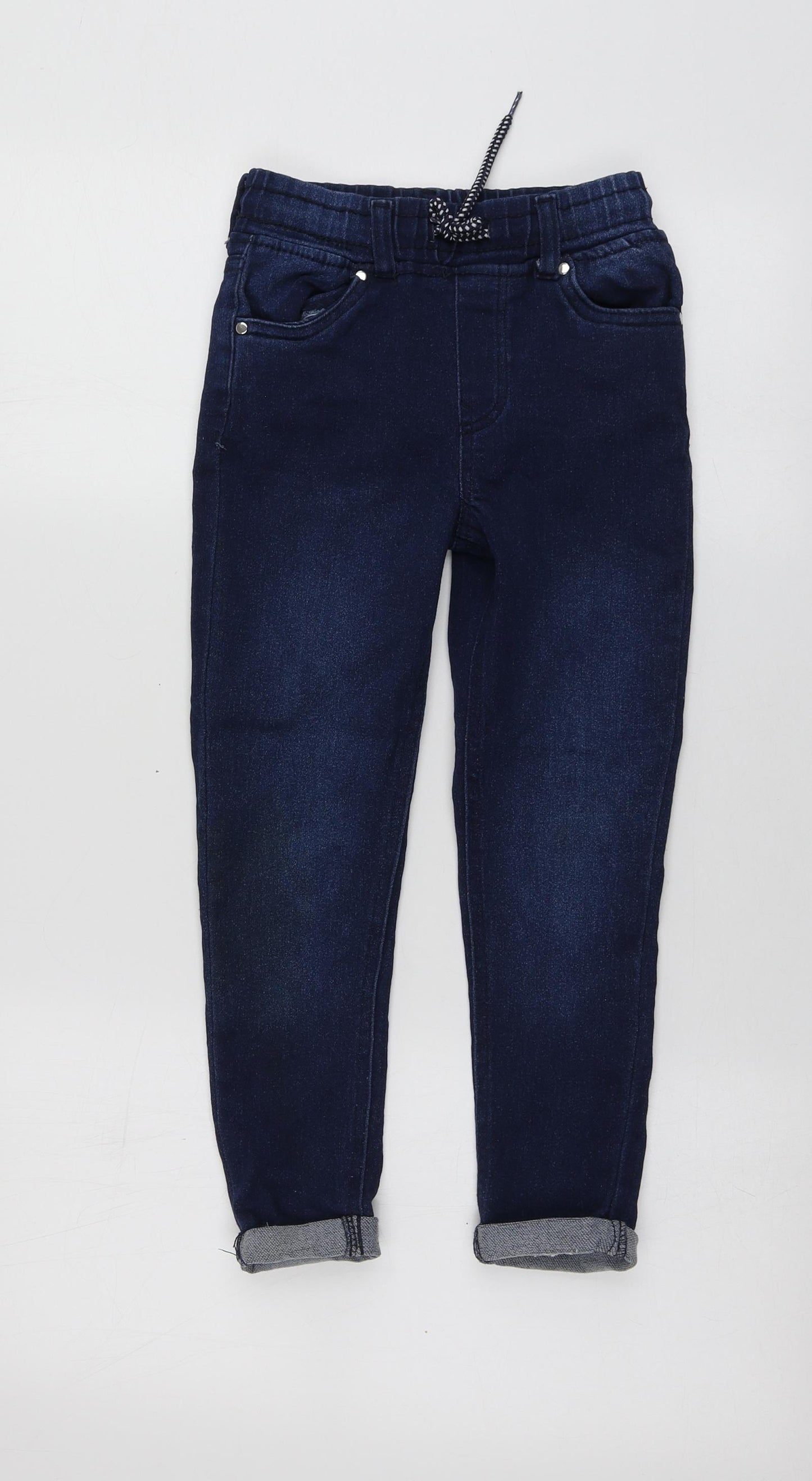 Pepco Girls Blue  Cotton Skinny Jeans Size 7-8 Years  Regular