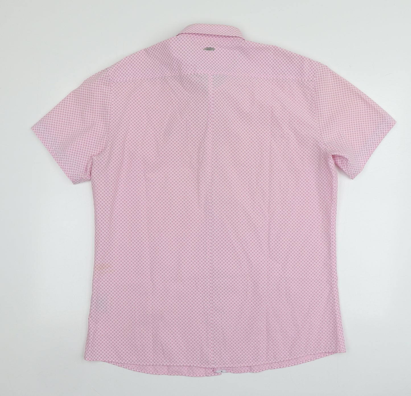 Bewley & Ritch Mens Pink Geometric Cotton  Button-Up Size 2XL Collared
