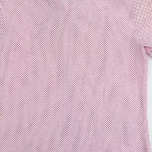 Bewley & Ritch Mens Pink Geometric Cotton  Button-Up Size 2XL Collared