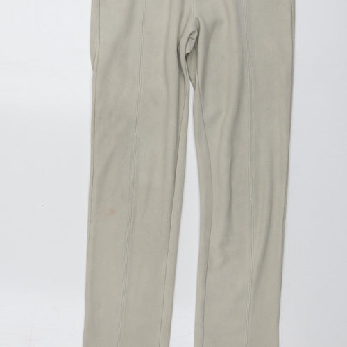 Stradivarius Womens Beige  Polyester Trousers  Size S L32 in Regular