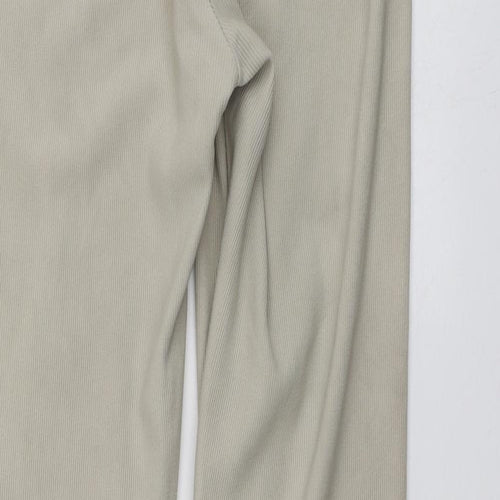 Stradivarius Womens Beige  Polyester Trousers  Size S L32 in Regular