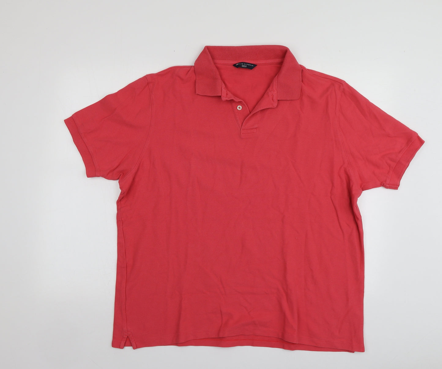 Blue Harbour Mens Pink  Cotton  Polo Size XL Collared