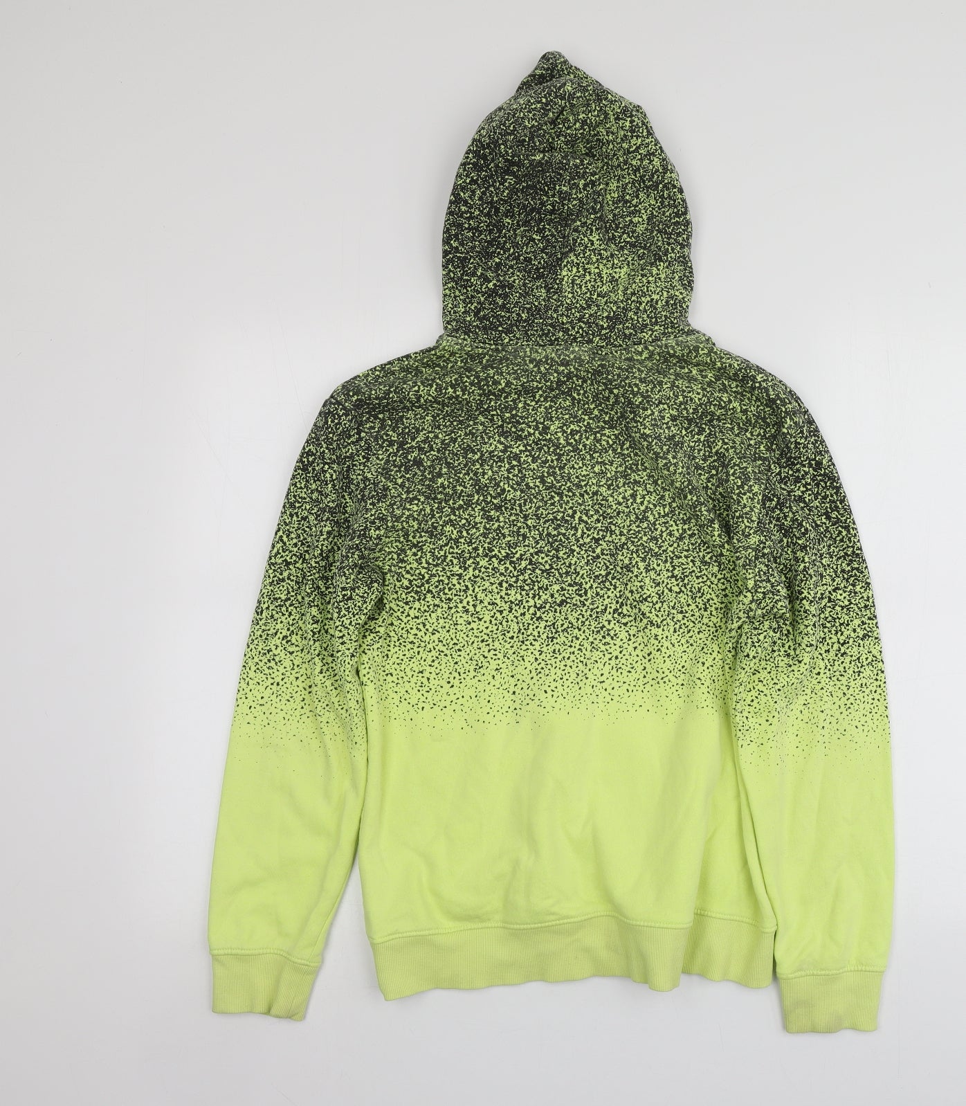 H&M Boys Yellow Geometric Cotton Pullover Hoodie Size 12-13 Years