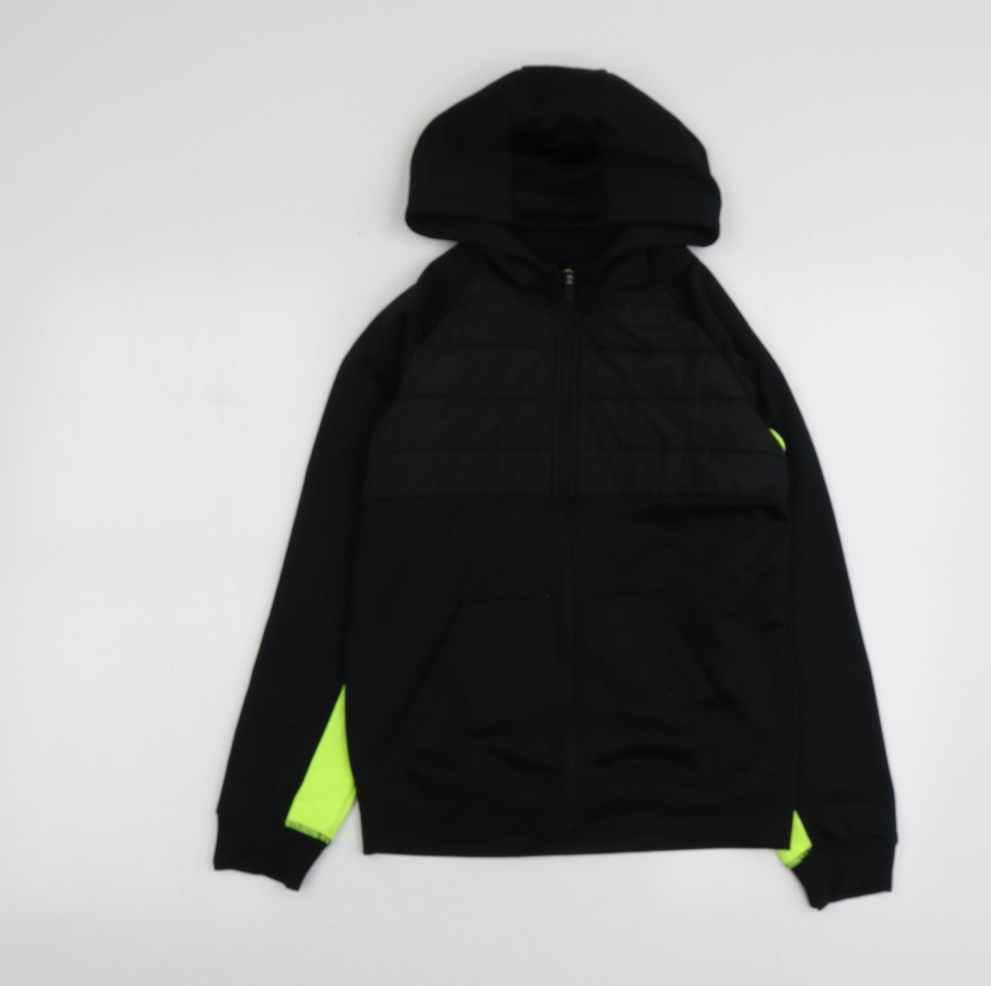 Urban-Dept Boys Black  Polyester Full Zip Hoodie Size 11 Years