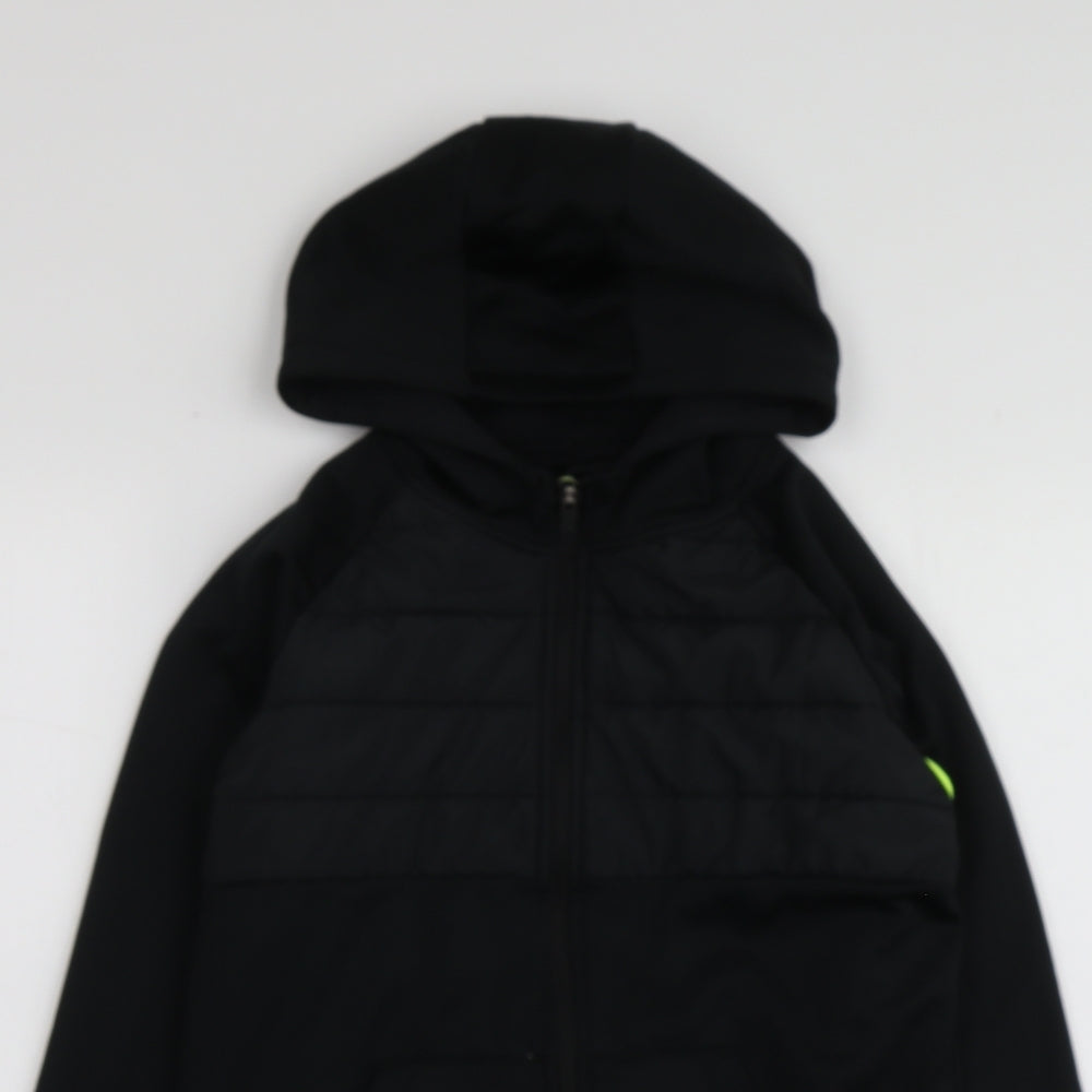 Urban-Dept Boys Black  Polyester Full Zip Hoodie Size 11 Years