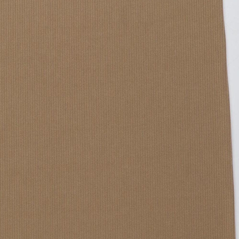SheIn Womens Beige  Polyester A-Line Skirt Size M