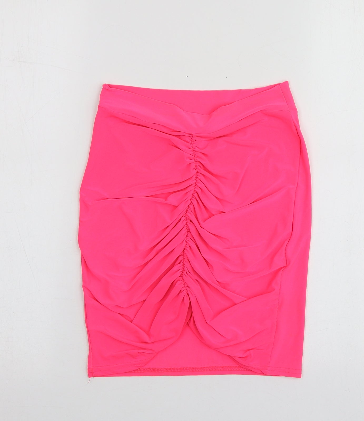 PRETTYLITTLETHING Womens Pink  Polyester Mini Skirt Size 6