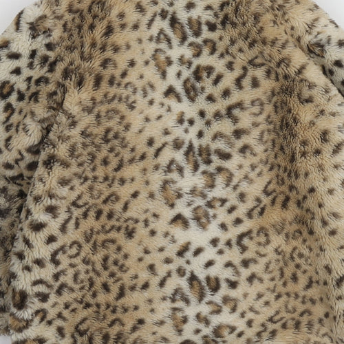 Dunnes Stores Girls Beige Animal Print  Jacket  Size 6 Years