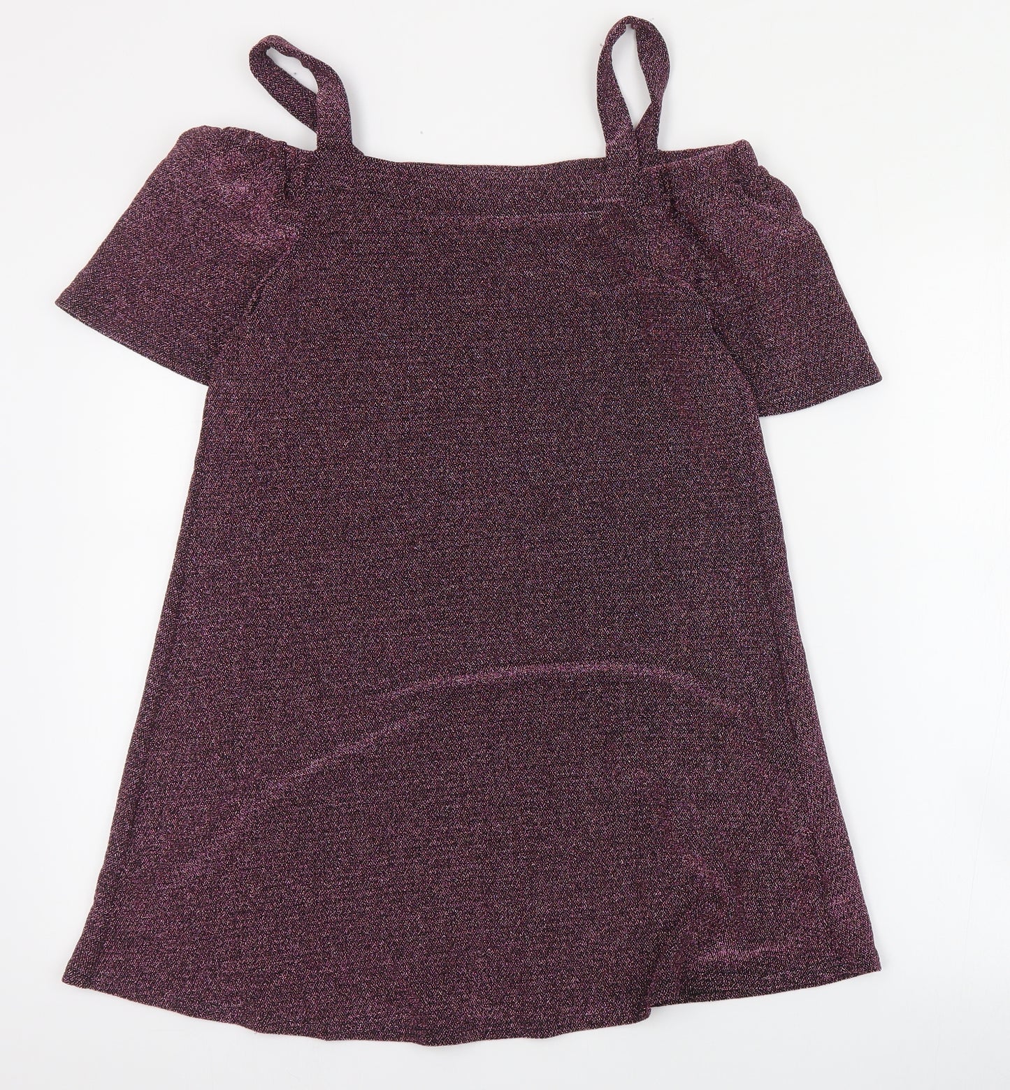New Look Womens Pink  Nylon Shift  Size 6  Square Neck Pullover