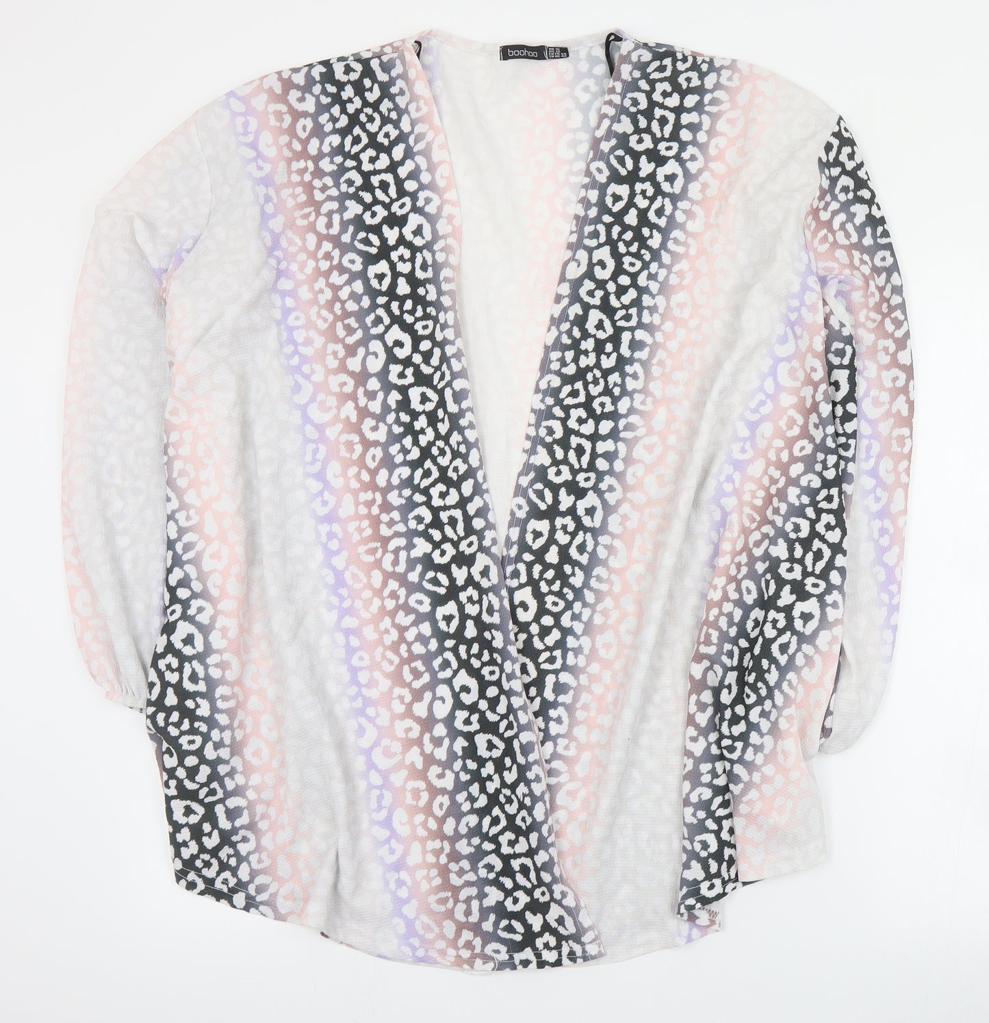 Boohoo Womens Multicoloured Animal Print  Jacket  Size 16