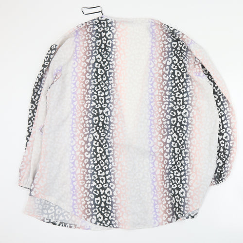 Boohoo Womens Multicoloured Animal Print  Jacket  Size 16