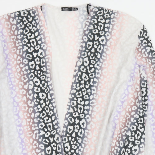 Boohoo Womens Multicoloured Animal Print  Jacket  Size 16