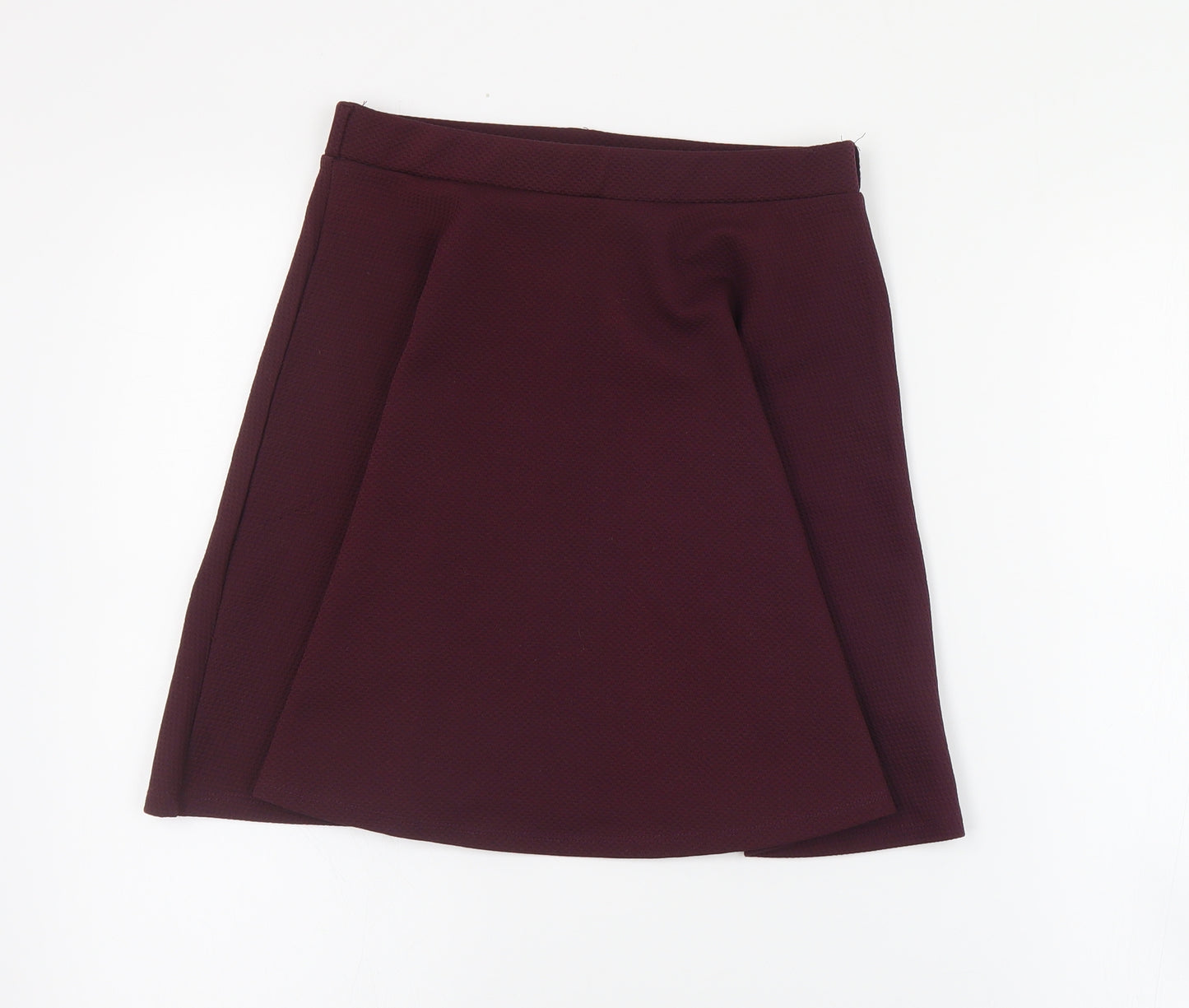 New Look Womens Purple  Polyester Skater Skirt Size 8