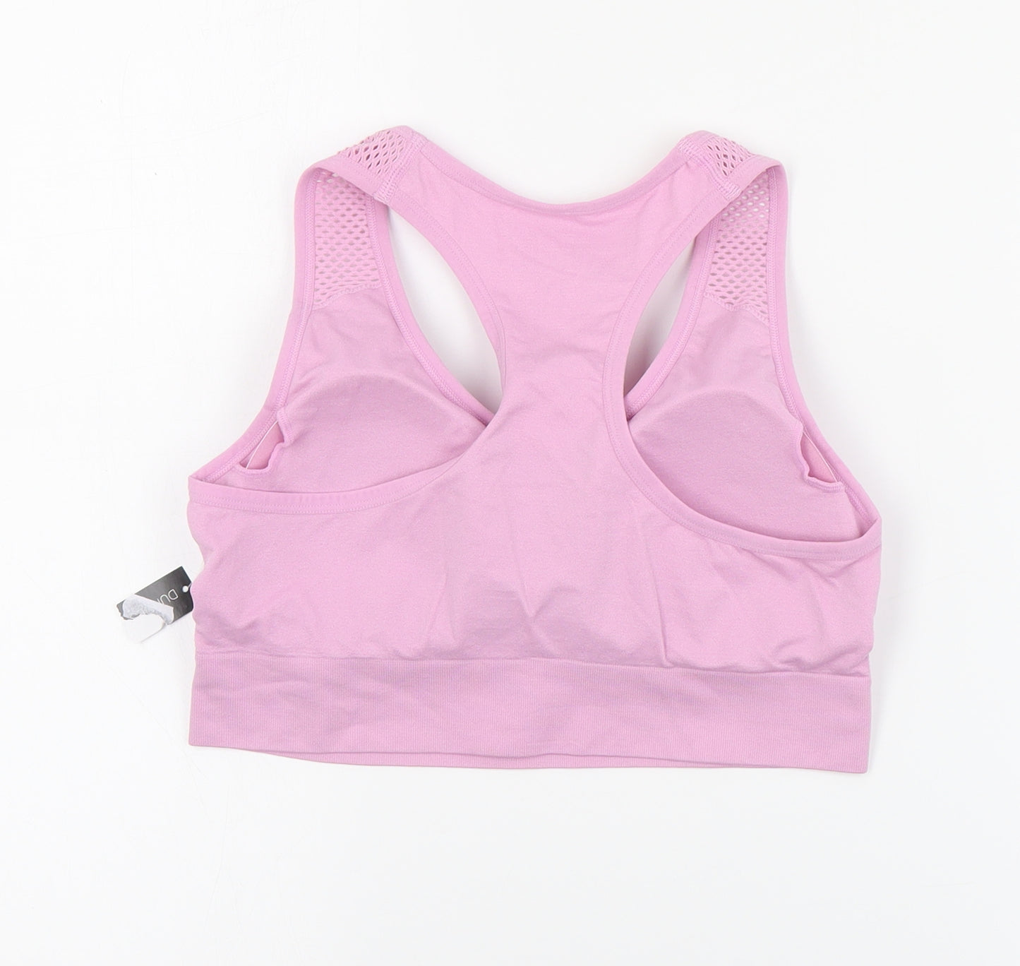 Dunnes Stores Womens Pink  Polyamide Cropped Tank Size L Scoop Neck Pullover