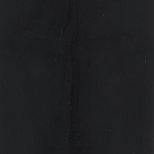 New Look Womens Black  Cotton Skinny Jeans Size 8 L28 in Slim Zip