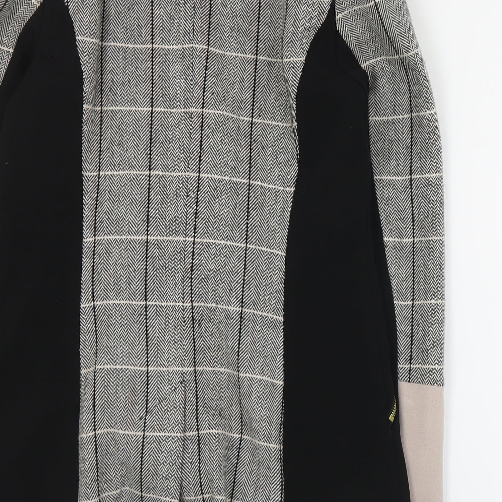 River Island Womens Grey   Jacket Blazer Size 10  Snap