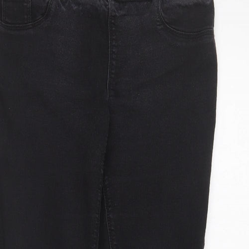 Papaya Womens Black  Cotton Jegging Jeans Size 8 L26 in Regular