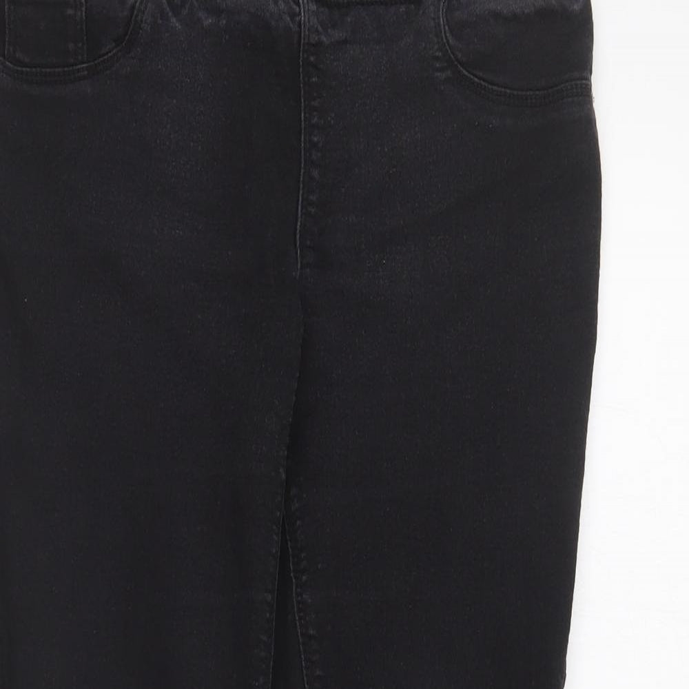 Papaya Womens Black  Cotton Jegging Jeans Size 8 L26 in Regular