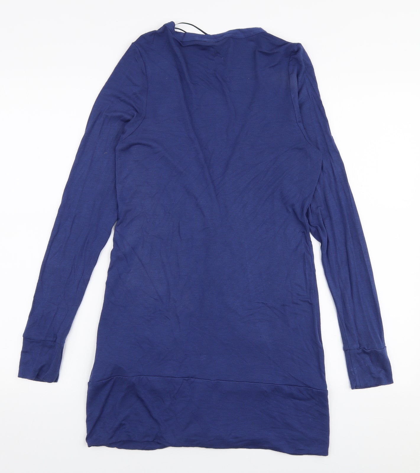 New Look Womens Blue V-Neck  Viscose Cardigan Jumper Size 12