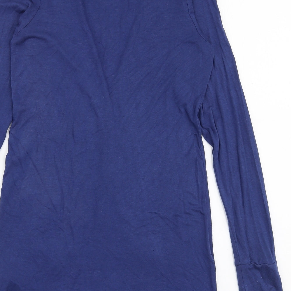 New Look Womens Blue V-Neck  Viscose Cardigan Jumper Size 12