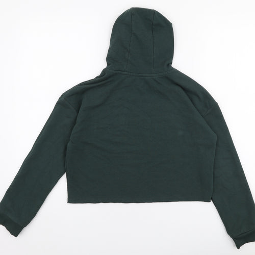 George Girls Green  Cotton Pullover Hoodie Size 10-11 Years  Pullover