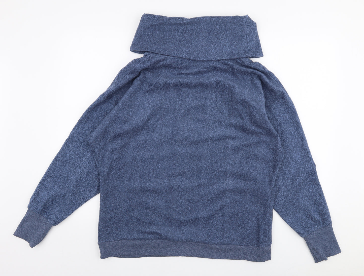 George Womens Blue Roll Neck  Polyester Pullover Jumper Size 12