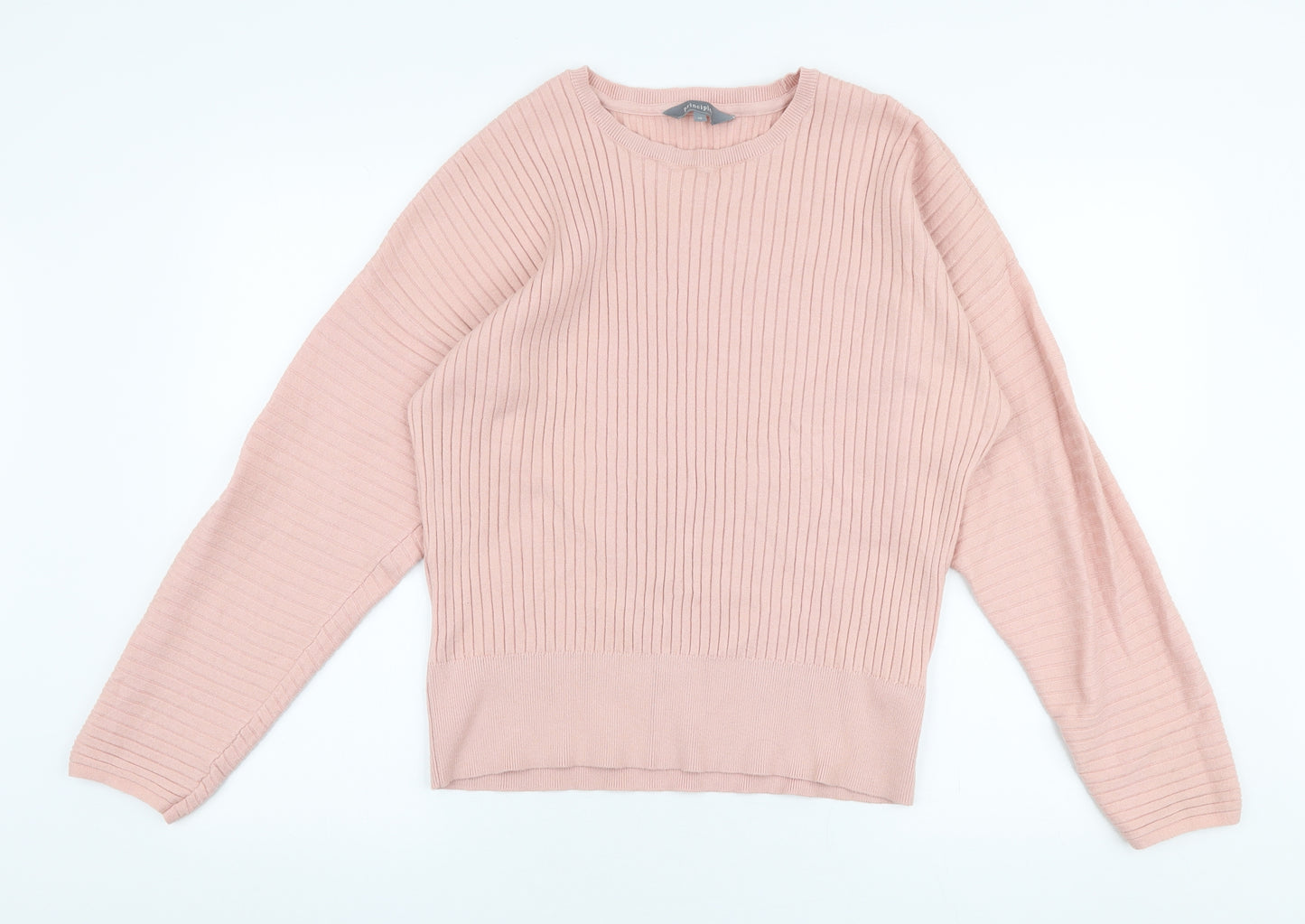 Principles Womens Pink Round Neck  Viscose Pullover Jumper Size 18