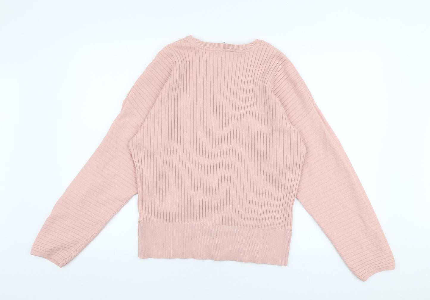 Principles Womens Pink Round Neck  Viscose Pullover Jumper Size 18