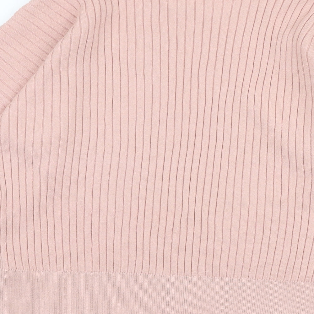 Principles Womens Pink Round Neck  Viscose Pullover Jumper Size 18