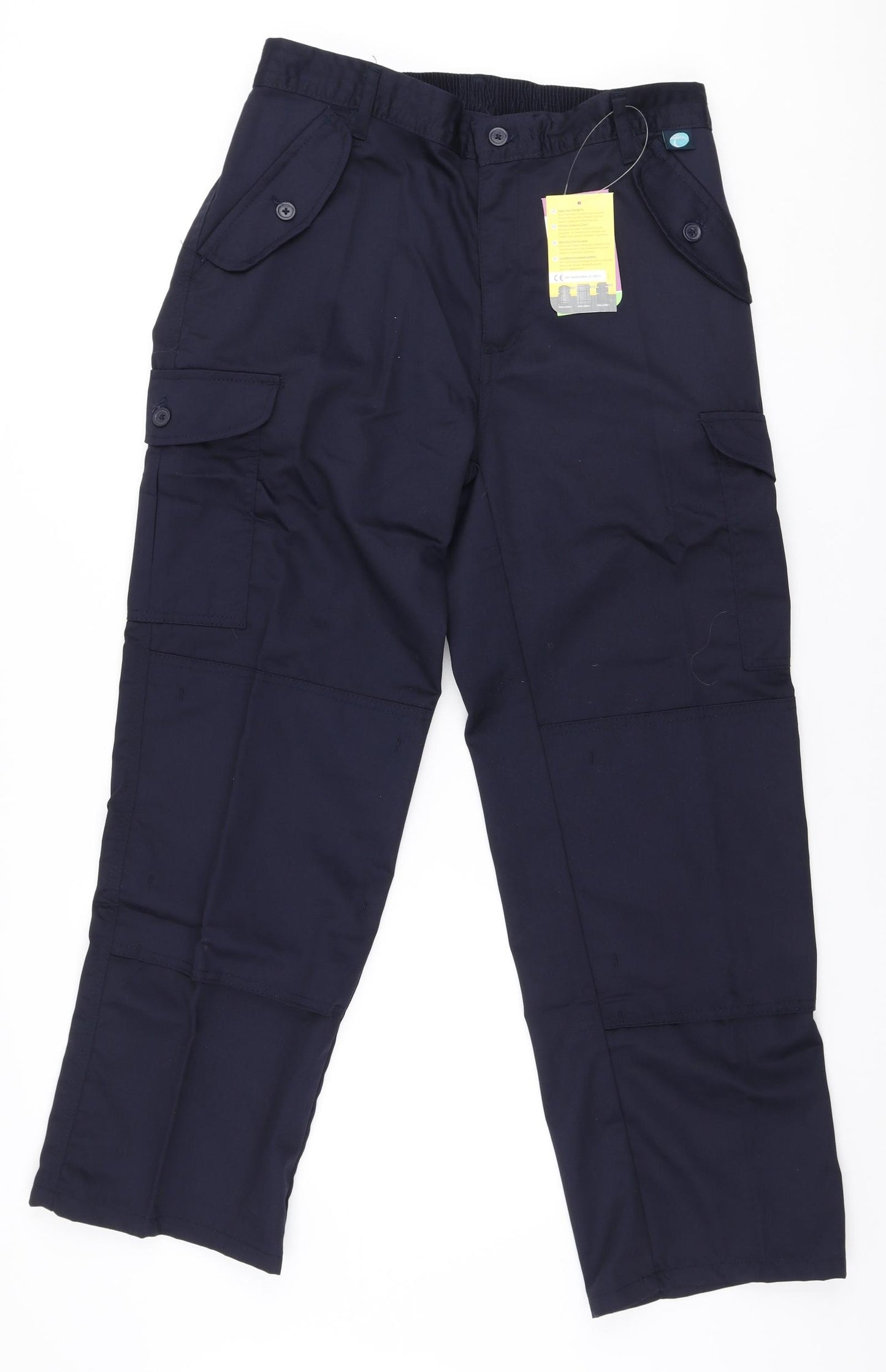 Portwest Mens Blue  Polyester Trousers  Size M L29 in Regular Zip
