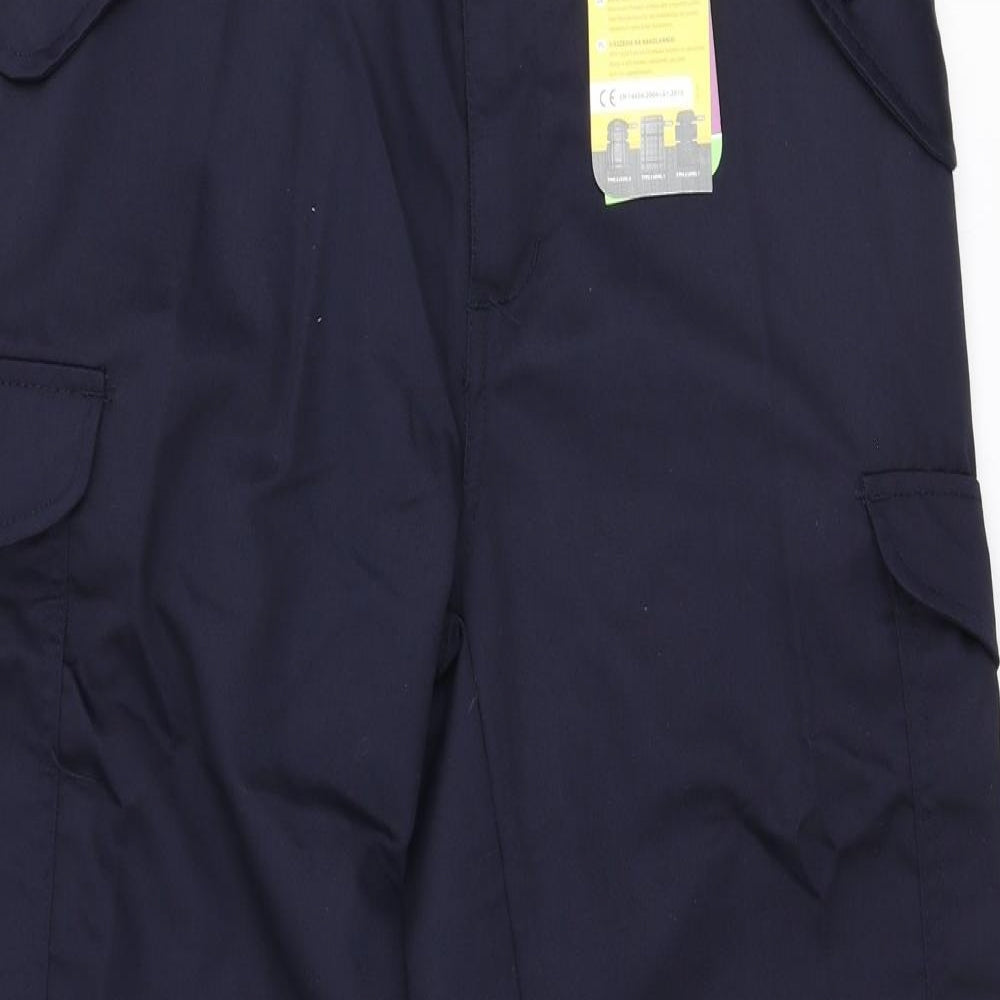 Portwest Mens Blue  Polyester Trousers  Size M L29 in Regular Zip