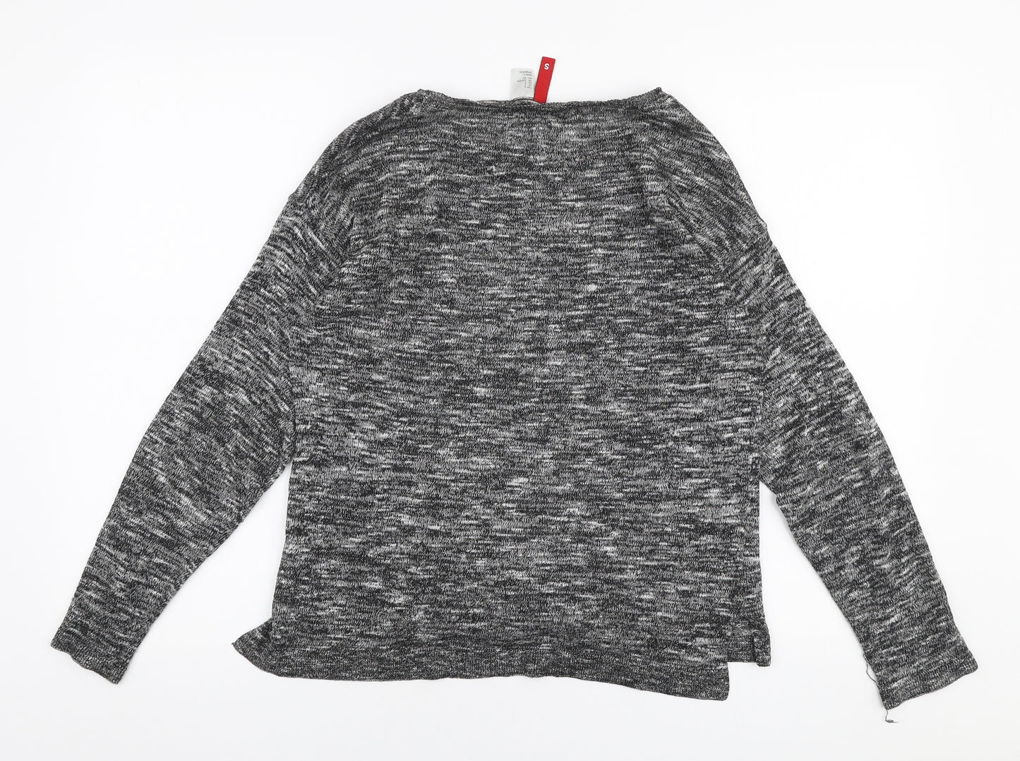 H&M Womens Grey Round Neck  Polyester Pullover Jumper Size S