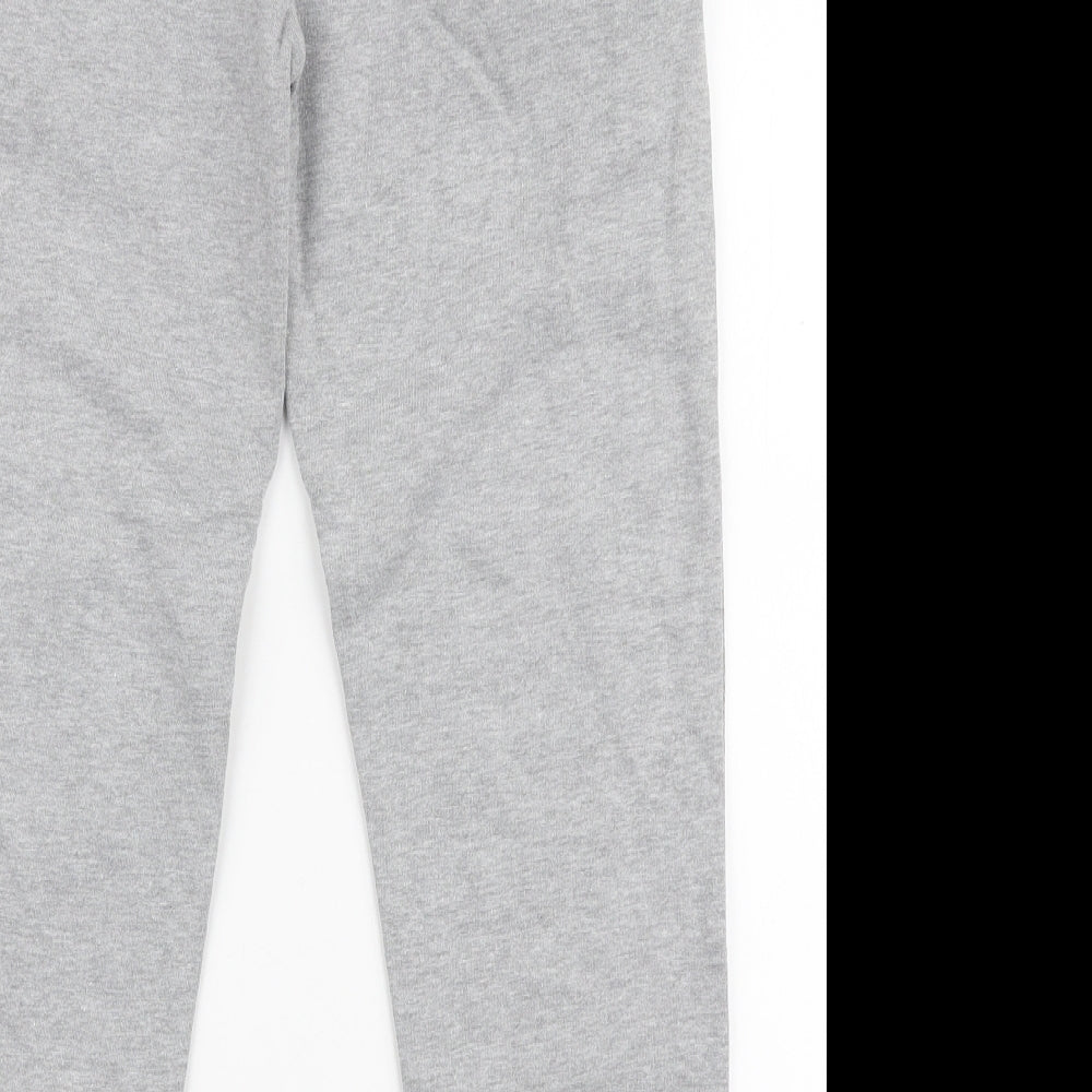 Good For Nothing Womens Grey  Cotton Jogger Trousers Size S L25 in Slim Drawstring