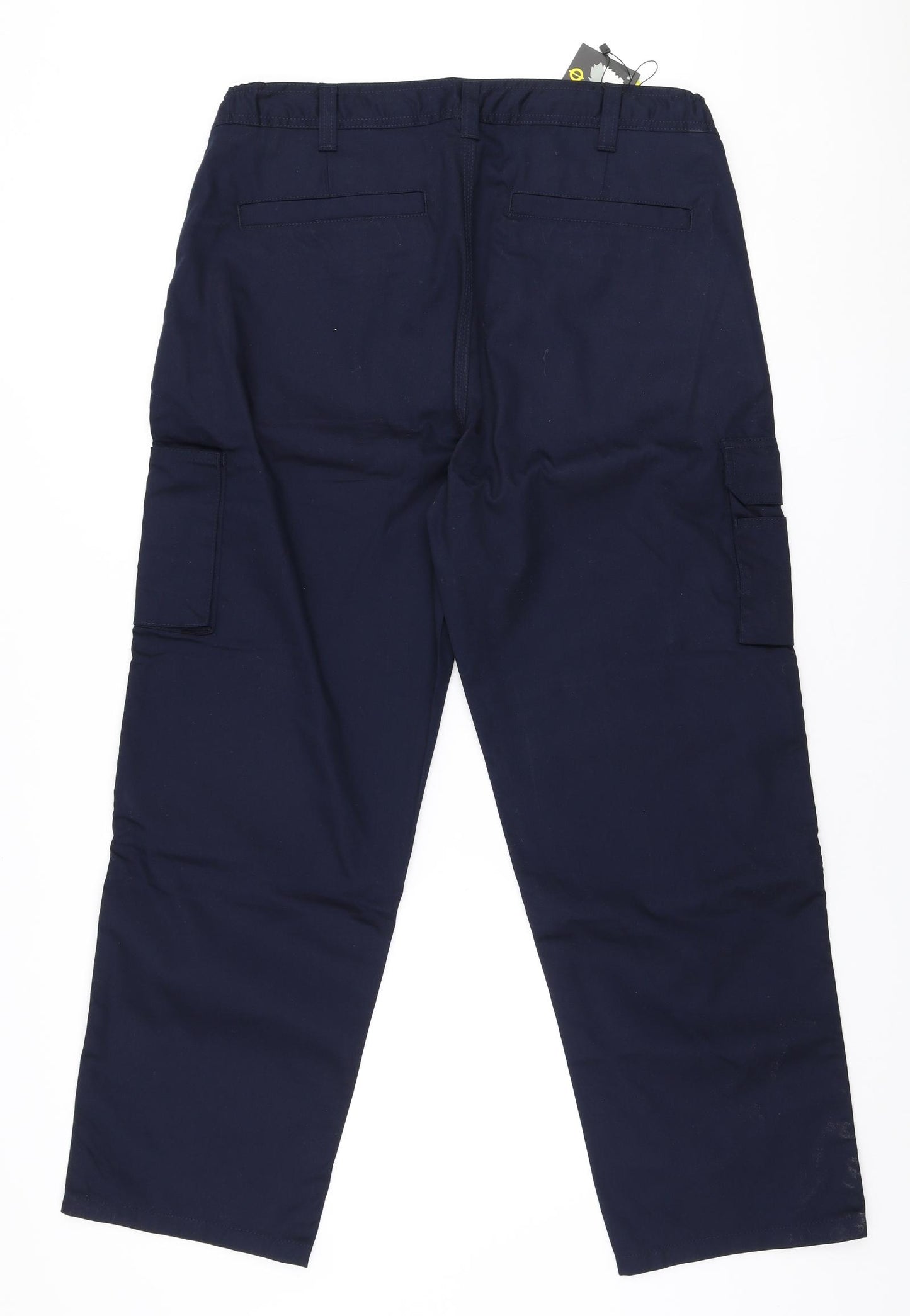 ORN Mens Blue  Polyester Trousers  Size 36 in L29 in Regular Zip